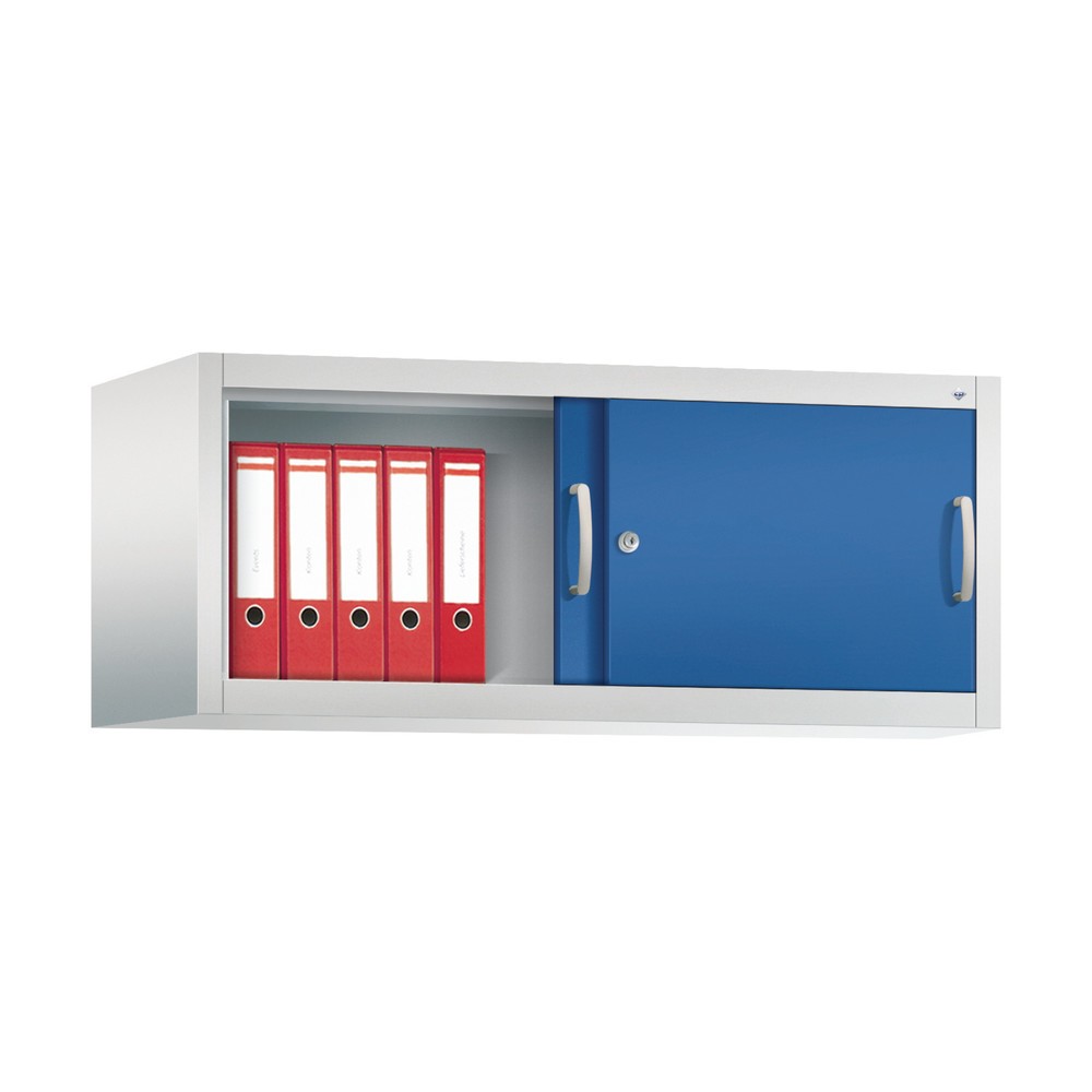 Produktabbildung Nr. 3: Surmeuble pour armoire à portes coulissantes d’atelier C+P, H x l x P 500 x 1 200 x 500 mm, gris clair, bleu gentiane