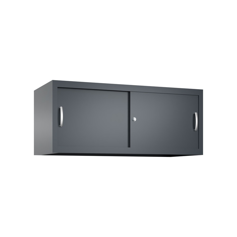 Illustration du produit: Surmeuble pour armoire à portes coulissantes d’atelier C+P, H x l x P 500 x 1 200 x 500 mm, gris anthracite, gris anthracite