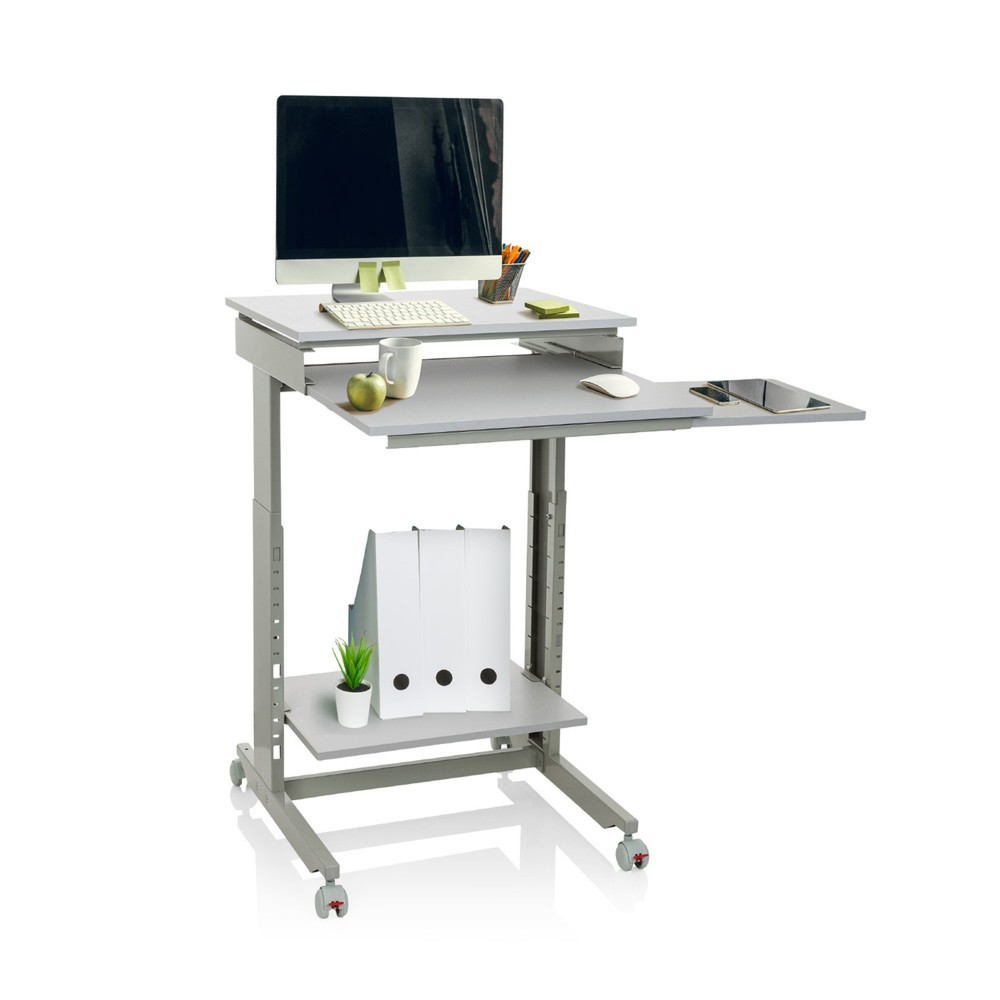 Produktabbildung Nr. 2: Table d'ordinateur / bureau hjh OFFICE WORKSTATION, gris