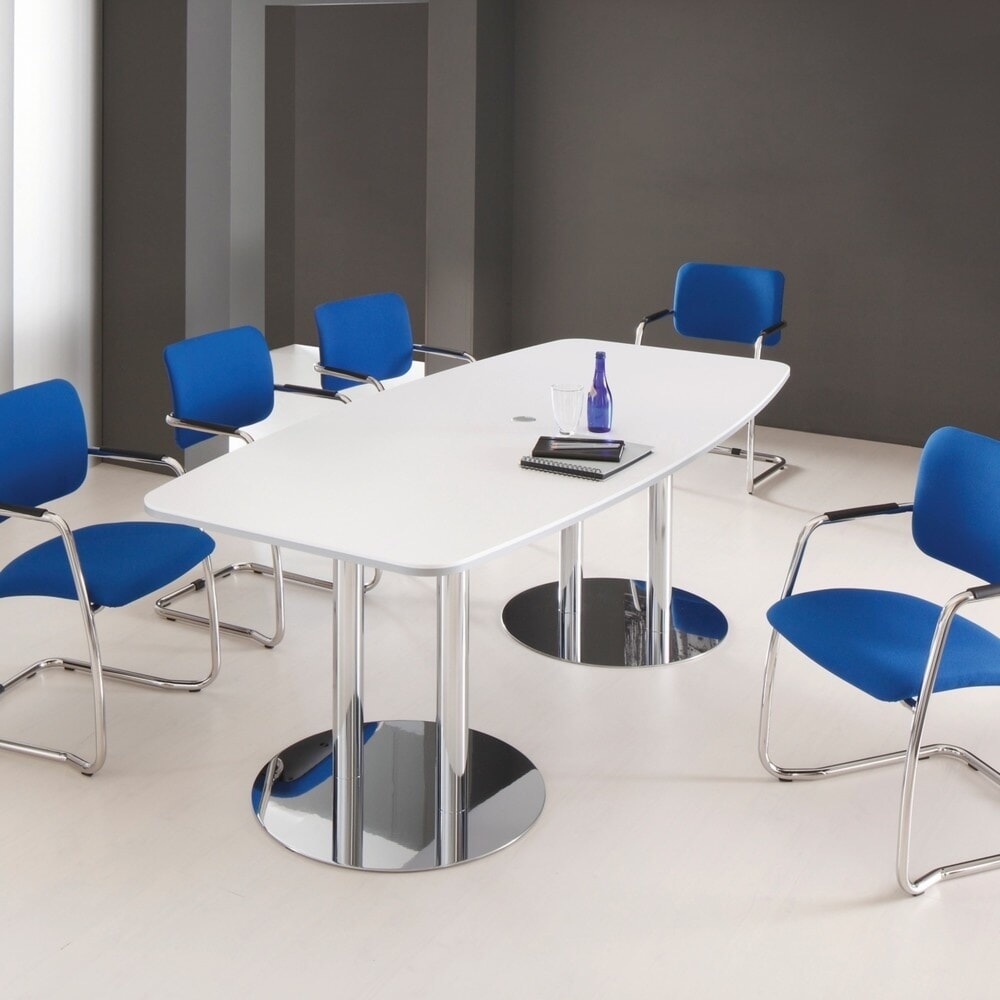 N° de l'image du produit 1 : Table de conférence Meeting, lxP 2 200 x 1 050 mm, blanc