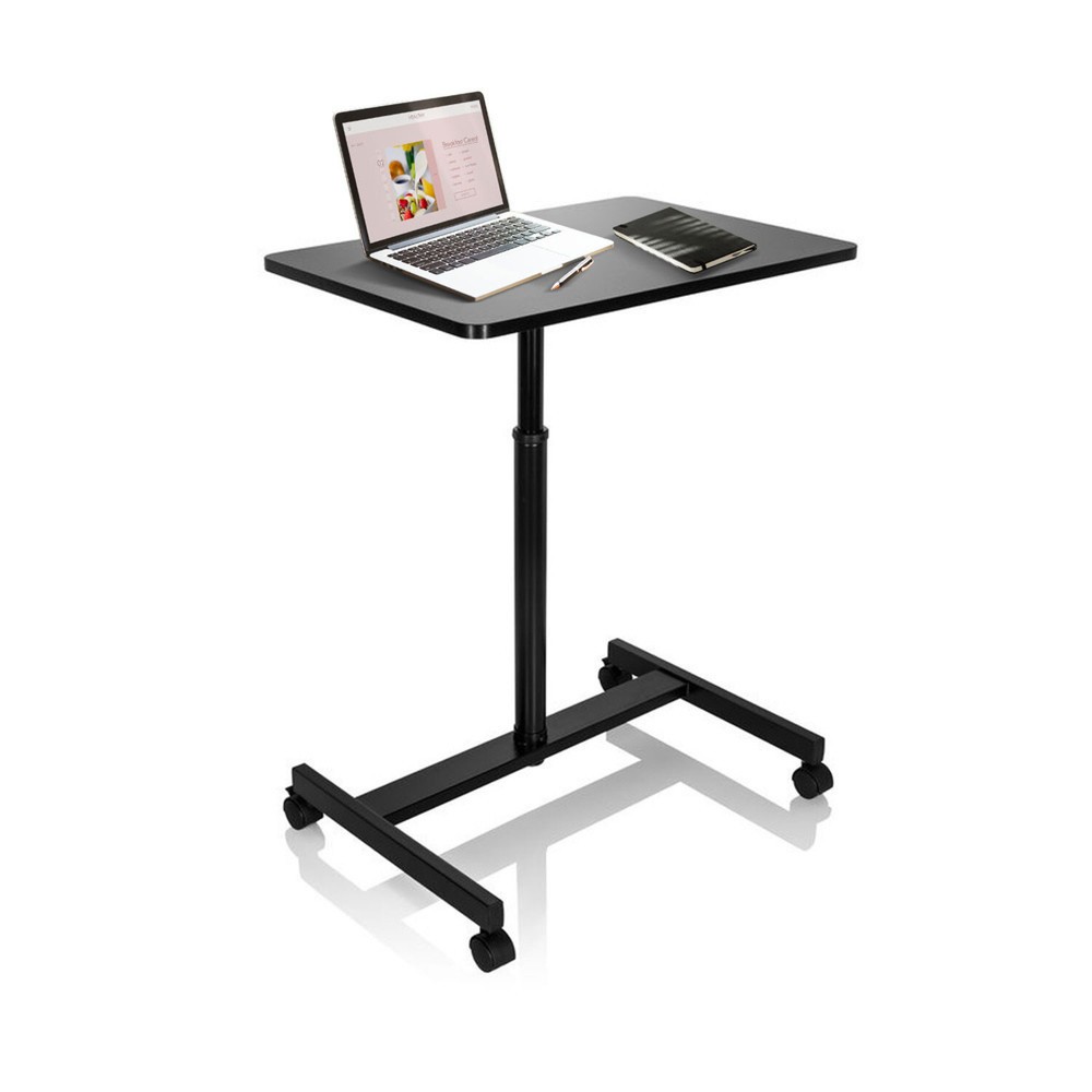 Produktabbildung Nr. 2: Table haute / support pour ordinateur portable hjh OFFICE STAND VM-SU avec ressort à gaz & roulettes, noir