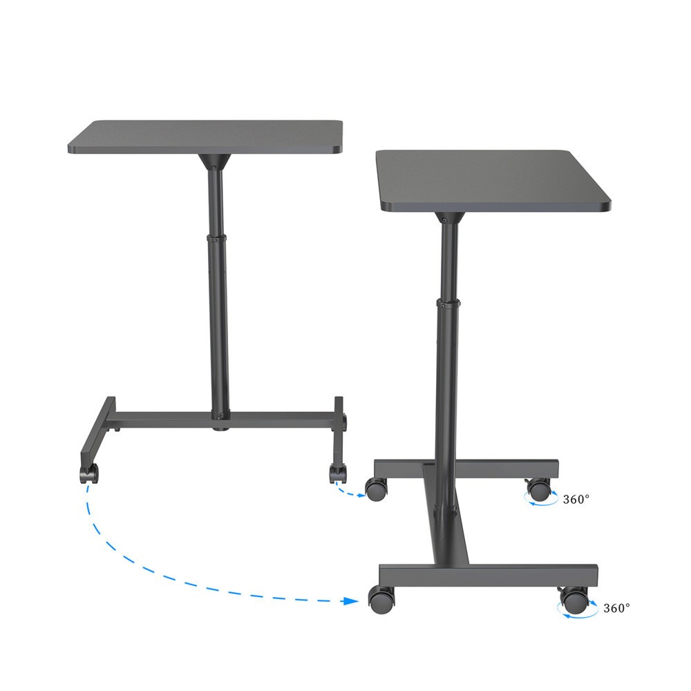 Produktabbildung Nr. 4: Table haute / support pour ordinateur portable hjh OFFICE STAND VM-SU avec ressort à gaz & roulettes, noir