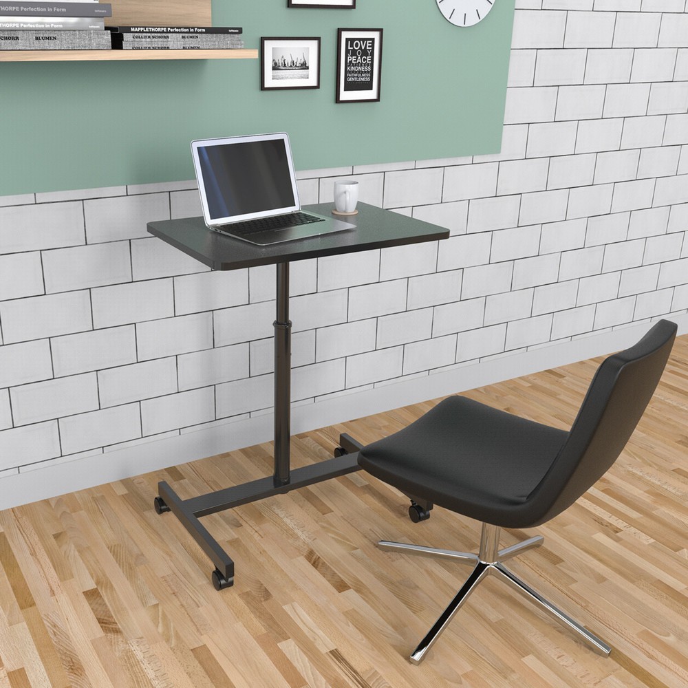 Produktabbildung Nr. 6: Table haute / support pour ordinateur portable hjh OFFICE STAND VM-SU avec ressort à gaz & roulettes, noir