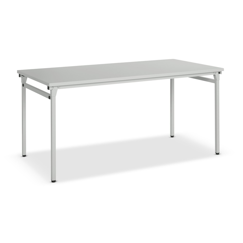 N° de l'image du produit 1 : Table pliante multi-usages, surface insensible aux rayures, 4 pieds à patins de sol, HxlxP 750 x 1 600 x 800 mm