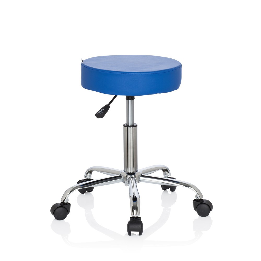 Produktabbildung Nr. 2: Tabouret / tabouret pivotant hjh OFFICE OPERATOR II similicuir, bleu
