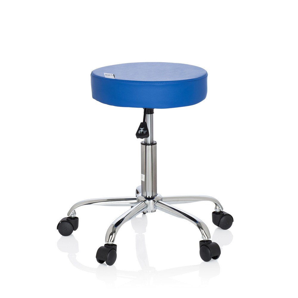 Produktabbildung Nr. 3: Tabouret / tabouret pivotant hjh OFFICE OPERATOR II similicuir, bleu