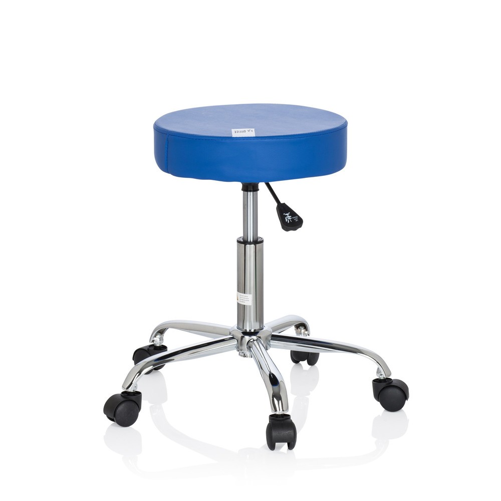 Produktabbildung Nr. 4: Tabouret / tabouret pivotant hjh OFFICE OPERATOR II similicuir, bleu