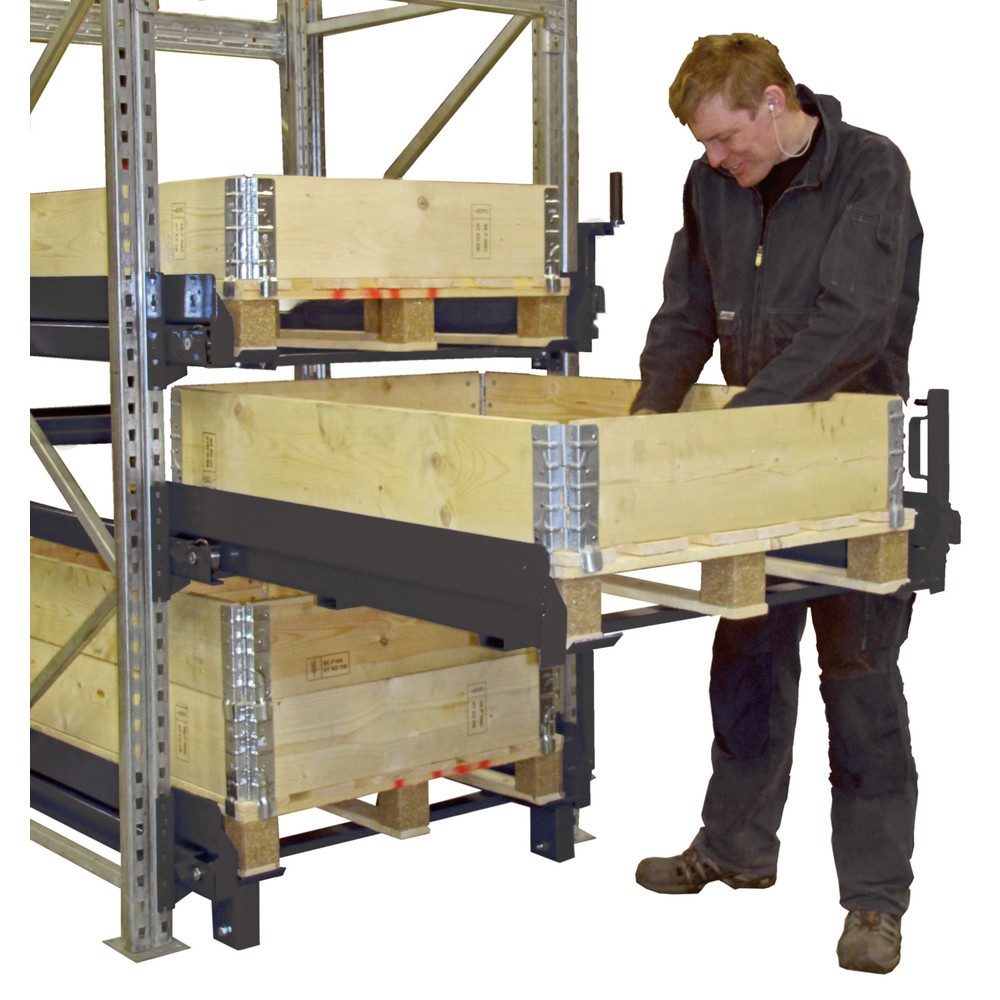Produktabbildung Nr. 3: Tiroirs à accrocher pour montants de rayonnage à palettes, capacité de charge 1 000 kg, extension 1 200 mm