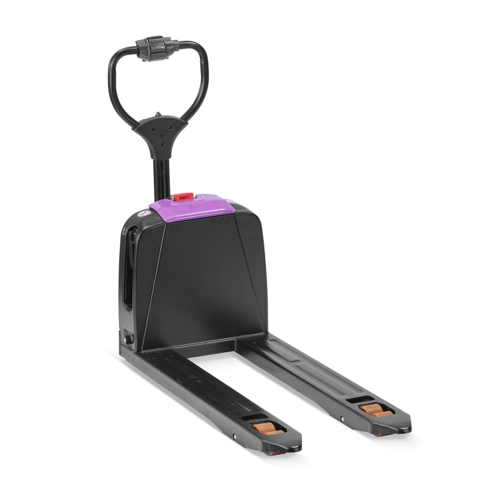 N° de l'image du produit 6 : Transpalette électrique AntOn par Jungheinrich PTL 1.5, extra-large pour palettes spéciales, capacité de charge 1 500 kg, longueur de fourche 1.150 mm