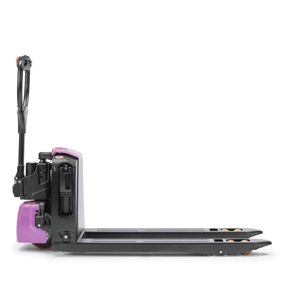 N° de l'image du produit 7 : Transpalette électrique AntOn par Jungheinrich PTL 1.5, extra-large pour palettes spéciales, capacité de charge 1 500 kg, longueur de fourche 1.150 mm