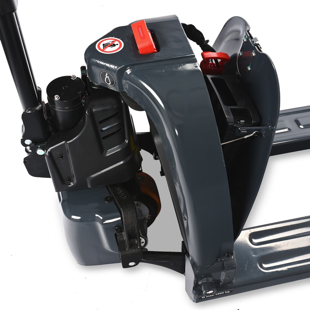 Transpalette électrique HEMMDAL PTE 1.5, capacité de charge 1 500 kg, longueur des fourches 1 150 mm N° de l'image du produit 4 : Transpalette électrique HEMMDAL PTE 1.5, capacité de charge 1 500 kg, longueur des fourches 1 150 mm