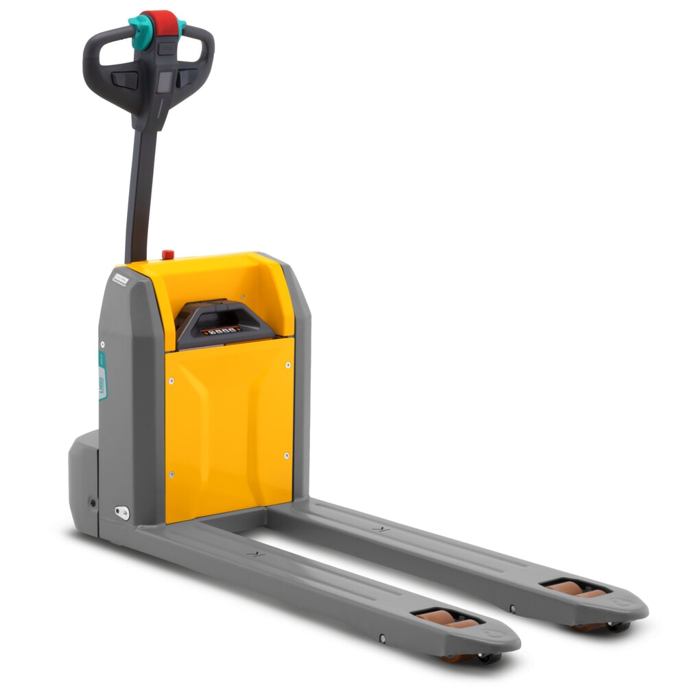 N° de l'image du produit 3 : Transpalette électrique Jungheinrich AME 15, capacité de charge 1 500 kg, longueur de fourche 1 150 mm, largeur de fourche spéciale 670 mm, galets tandem