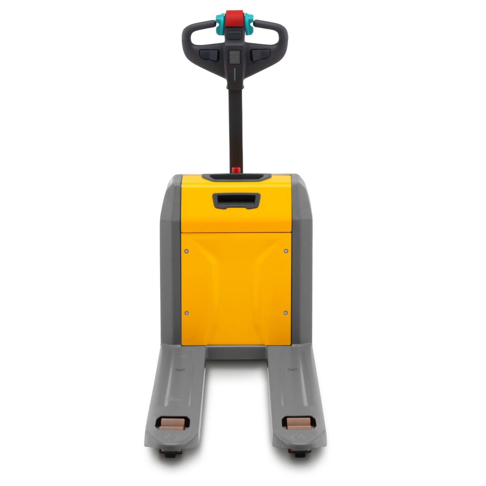 N° de l'image du produit 3 : Transpalette électrique Jungheinrich AME 18, capacité de charge 1 800 kg, longueur de fourche 1 150 mm, largeur de fourche spéciale 670 mm, galets tandem