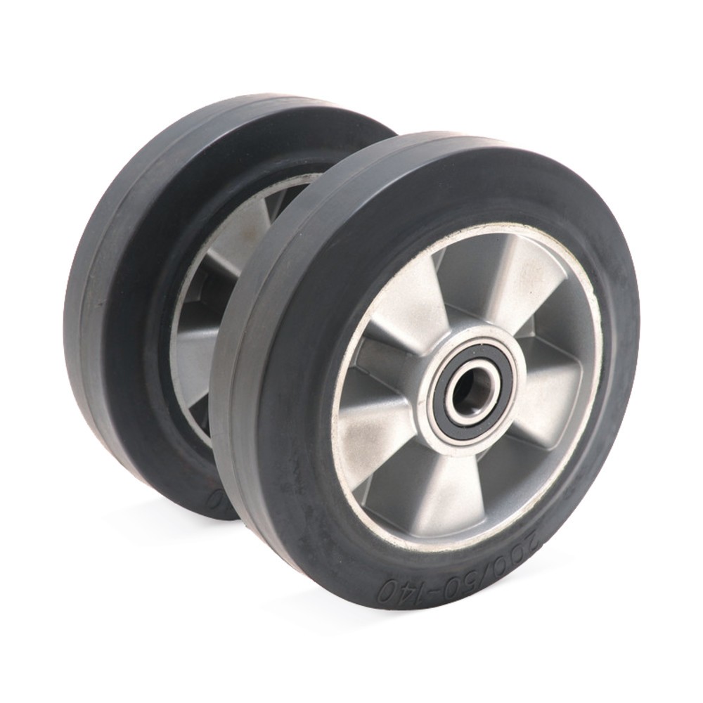 N° de l'image du produit 4 : Transpalette manuel Ameise® PTM 2.5, capacité de charge 2 500 kg, longueur de fourche 1 150 mm, caoutchouc plein / polyuréthane, galets tandem
