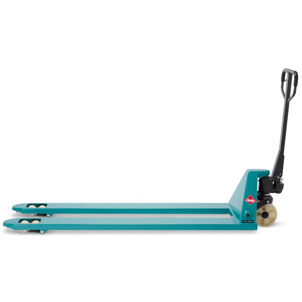N° de l'image du produit 7 : Transpalette manuel Ameise® PTM 2.0, capacité de charge 2 000 kg, longueur de fourche 1 800 mm, nylon, galets tandem