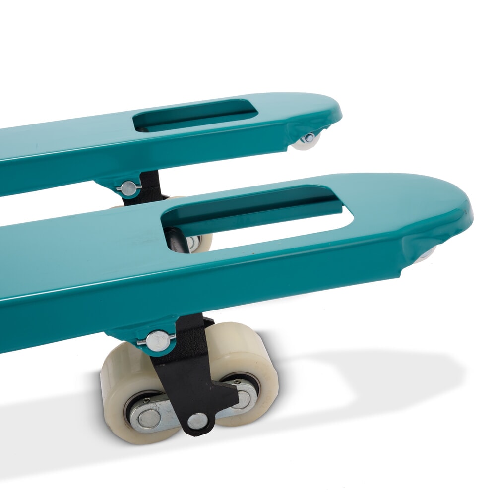N° de l'image du produit 11 : Transpalette manuel Ameise® PTM 2.0, capacité de charge 2 000 kg, longueur de fourche 1 800 mm, nylon, galets tandem