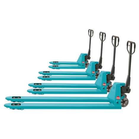 N° de l'image du produit 4 : Transpalette manuel Ameise® PTM 2.0, capacité de charge 2&nbsp;000&nbsp;kg, longueur de fourche 1&nbsp;500&nbsp;mm, polyuréthane, galets tandem