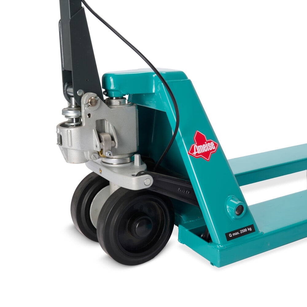 Produktabbildung Nr. 12: Transpalette manuel Ameise® PTM 2.5 avec frein à main, capacité de charge 2 500 kg, longueur des fourches 1 150 mm, caoutchouc plein / polyuréthane