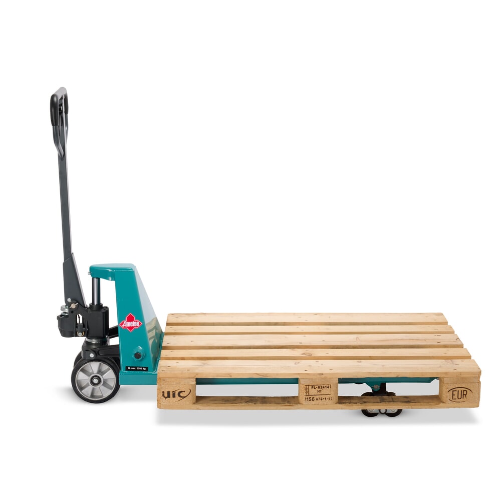 Produktabbildung Nr. 10: Transpalette manuel Ameise® PTM 2.5 avec levée rapide, capacité de charge 2 500 kg, longueur des fourches 1 150 mm, caoutchouc plein / polyuréthane, galets tandem