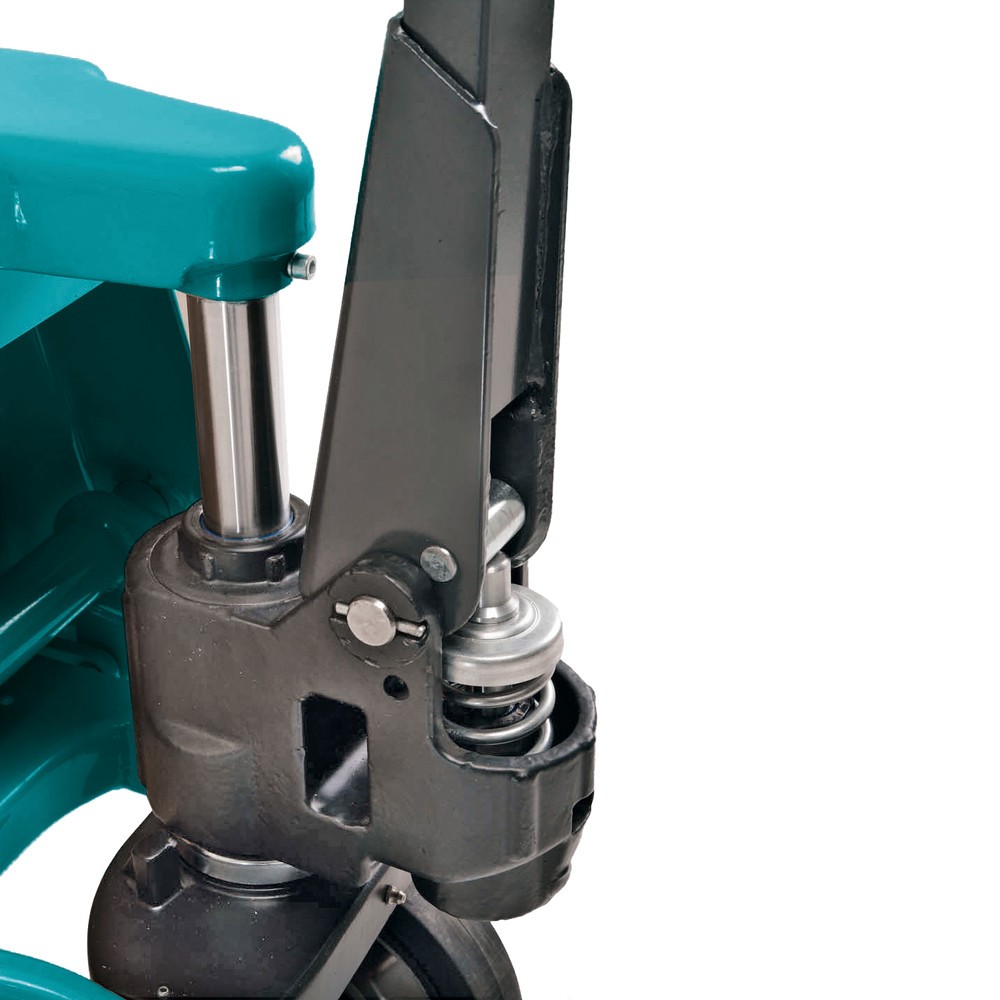 Produktabbildung Nr. 6: Transpalette manuel Ameise® PTM 2.0 avec levée rapide, capacité de charge 2 000 kg, longueur des fourches 1 150 mm, polyuréthane, galets tandem
