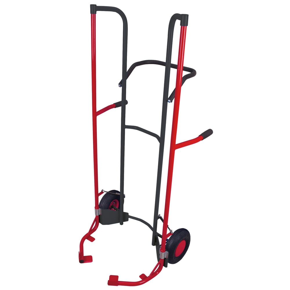 Illustration du produit: Diable VARIOfit® en acier pour pneus, capacité de charge 200 kg, pour 8 pneumatiques gonflables, sans roues stabilisatrices, gris anthracite.