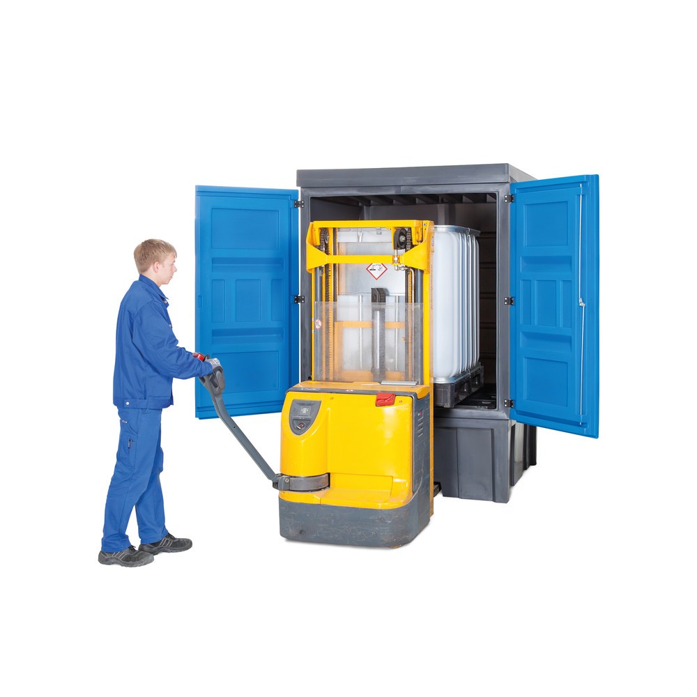 Produktabbildung Nr. 3: Vatendepot van PE, hxbxd 2.330 x 1.560 x 1.550 mm, 1x IBC of 4x 200 l