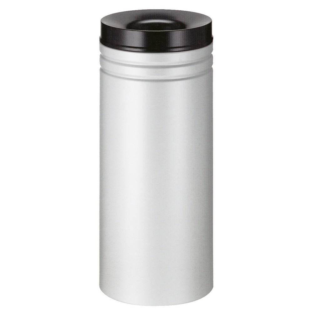 Produktabbildung Nr. 1: Veiligheidsafvalbak, zelfdovend, staal, 50 liter, grijs, zwart