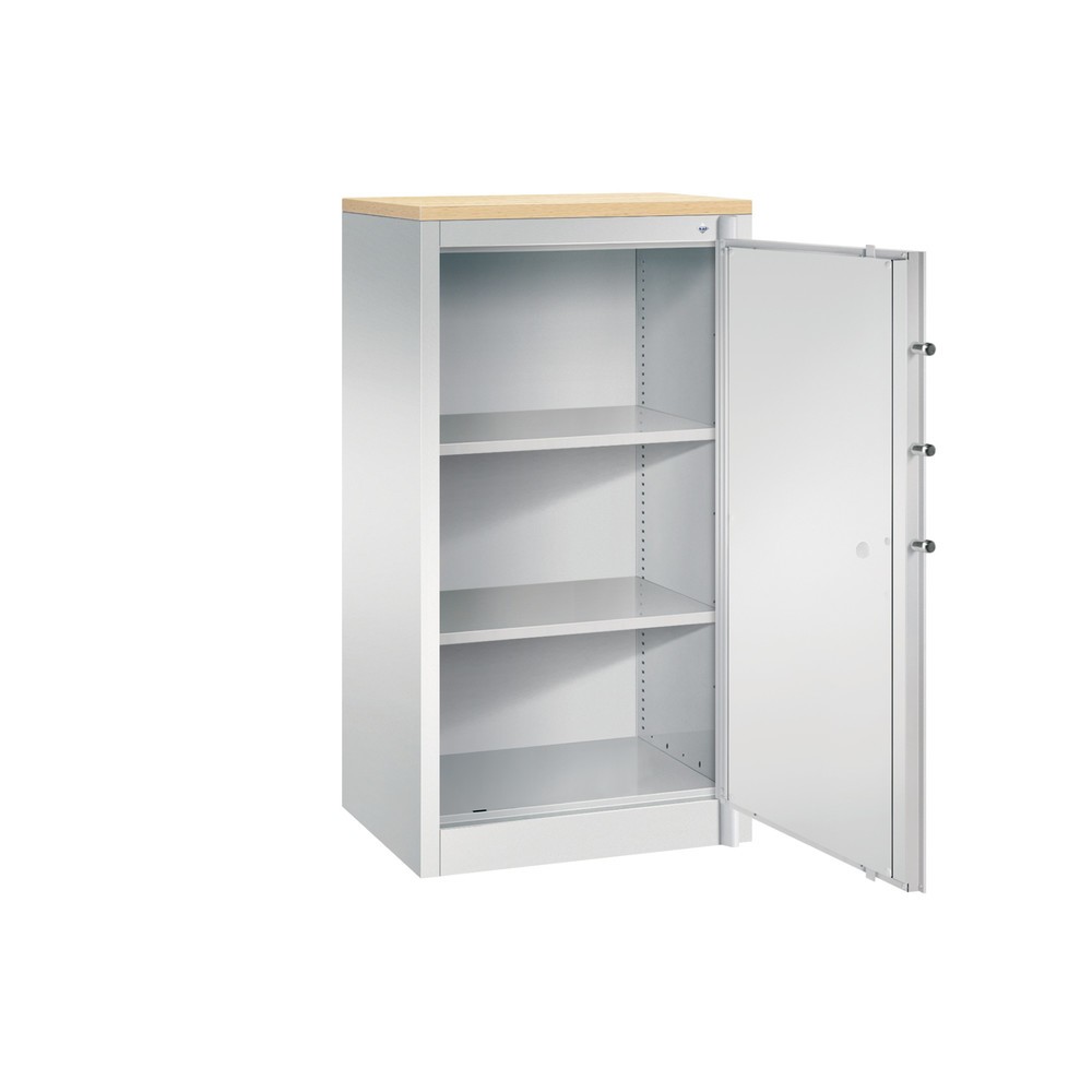 Produktabbildung Nr. 3: Veiligheidsdraaideurkast C+P, 3 OH, hxbxd 1.226 x 650 x 500 mm, lichtgrijs/lichtgrijs, Esdoorn
