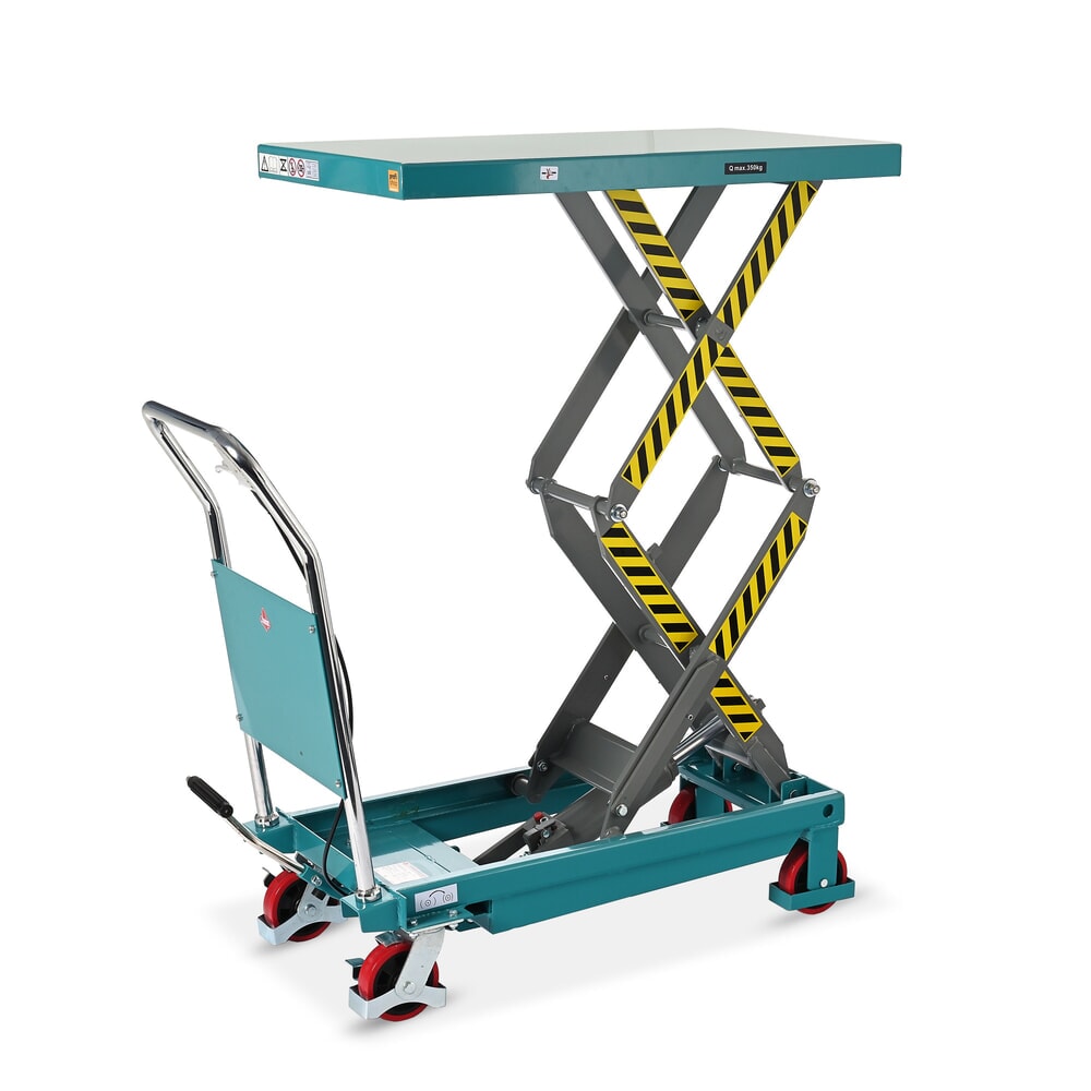 Product afbeelding: Verrijdbare heftafel met dubbele schaar Ameise®, cap. 350 kg, afmetingen 910 x 500 mm