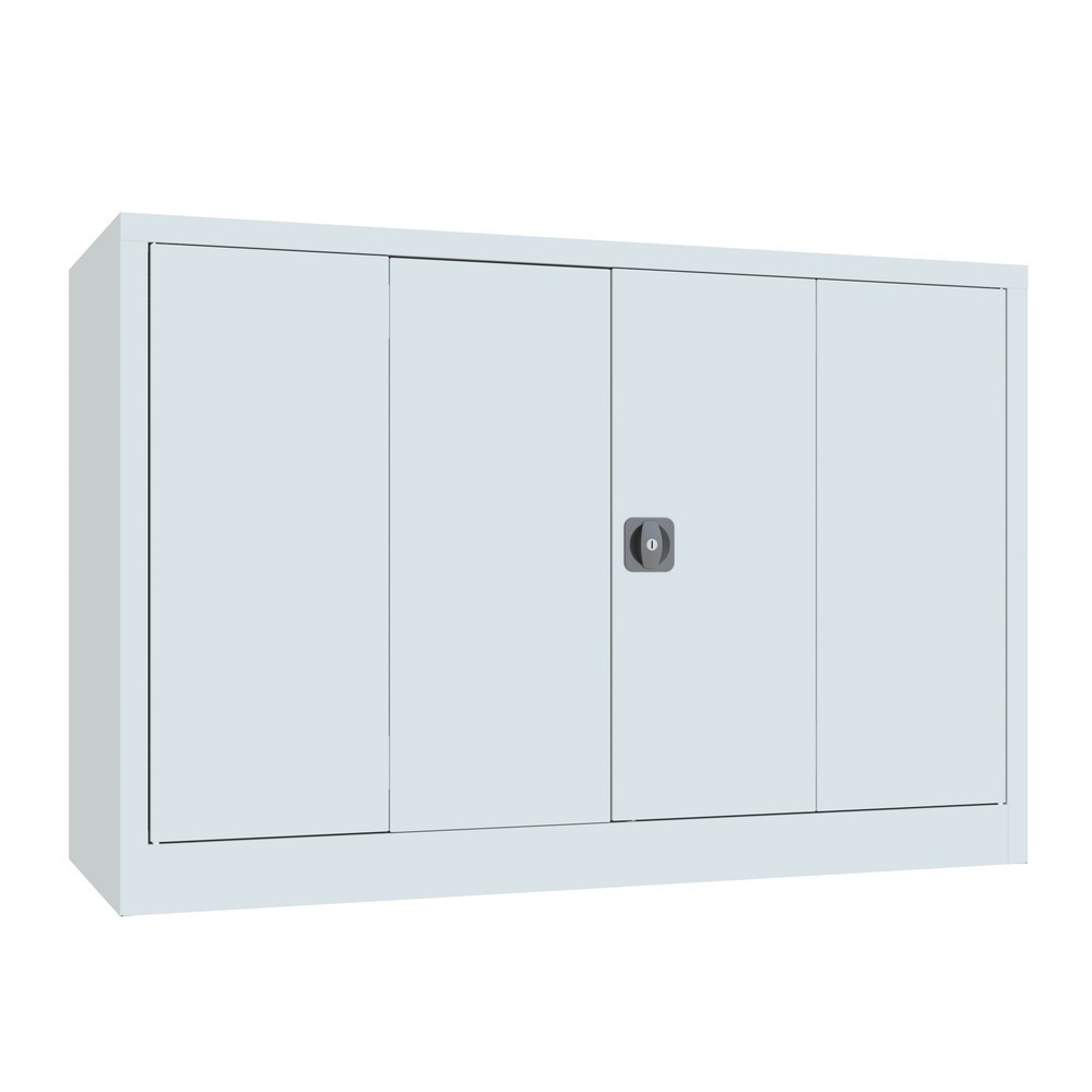 Produktabbildung Nr. 4: Vouwdeurkast PAVOY met 2 legborden, hxbxd 1.000 x 1.500 x 600 mm, lichtgrijs, lichtgrijs