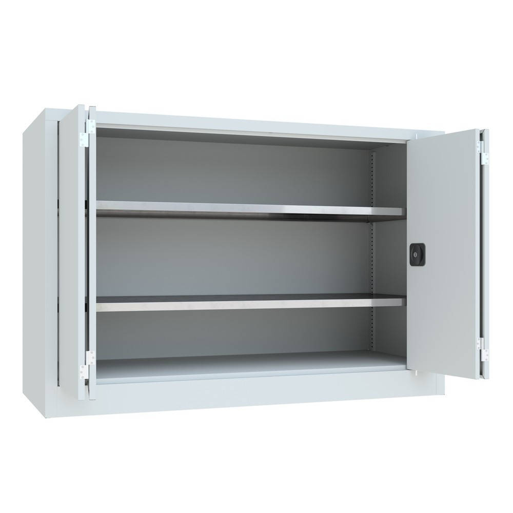 Produktabbildung Nr. 5: Vouwdeurkast PAVOY met 2 legborden, hxbxd 1.000 x 1.500 x 600 mm, lichtgrijs, lichtgrijs