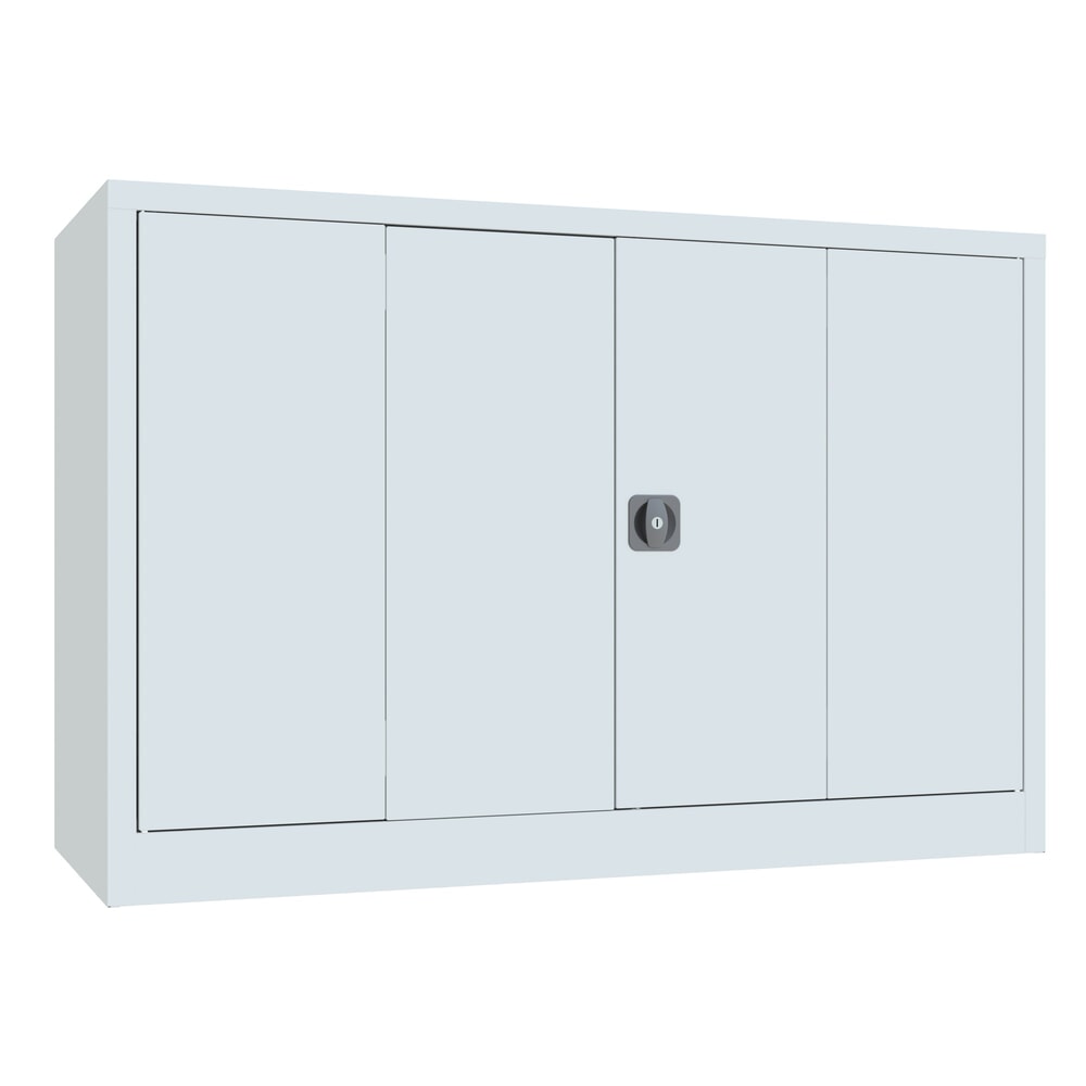 Produktabbildung Nr. 1: Vouwdeurkast PAVOY met 2 legborden, hxbxd 1.000 x 1.500 x 600 mm, lichtgrijs, lichtgrijs