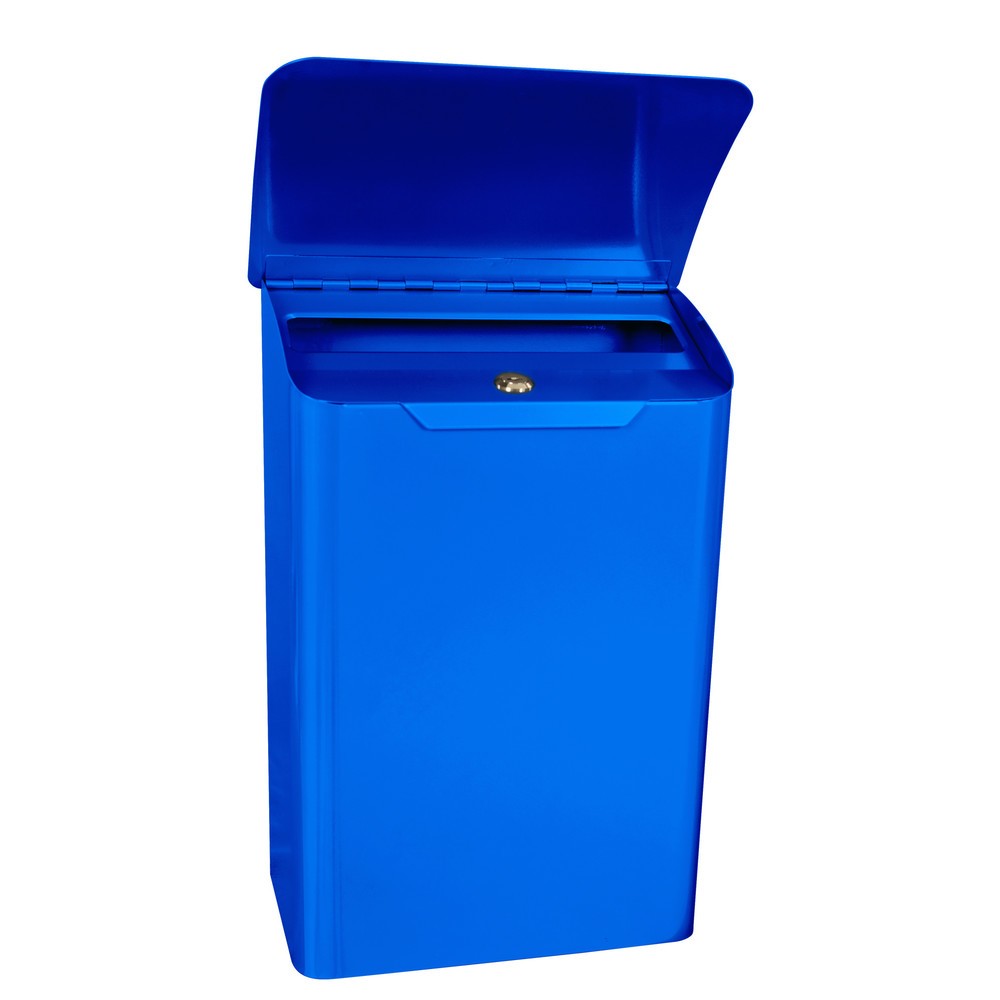 Produktabbildung Nr. 2: Wandbrievenbus Denian, van verzinkt staal, met cilinderslot, blauw