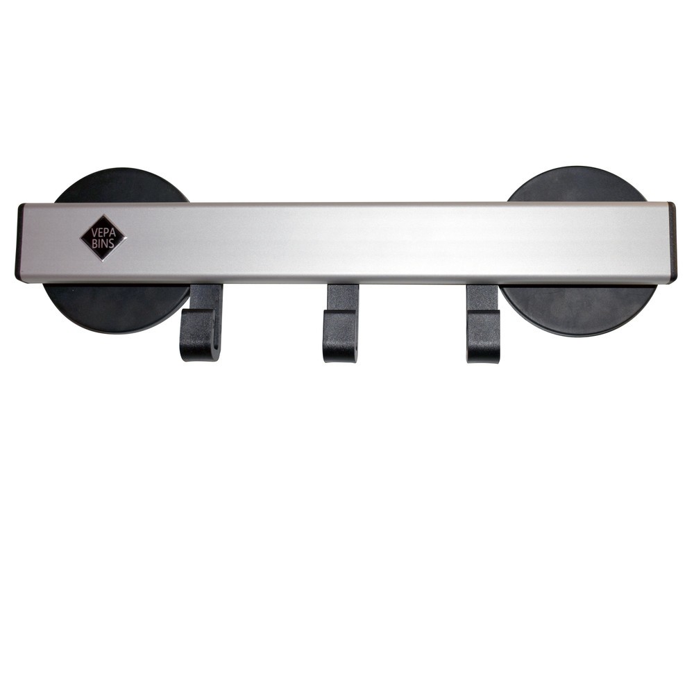 Produktabbildung Nr. 2: Wandgarderobe, magnetisch, 3 haken, grijs, zwart