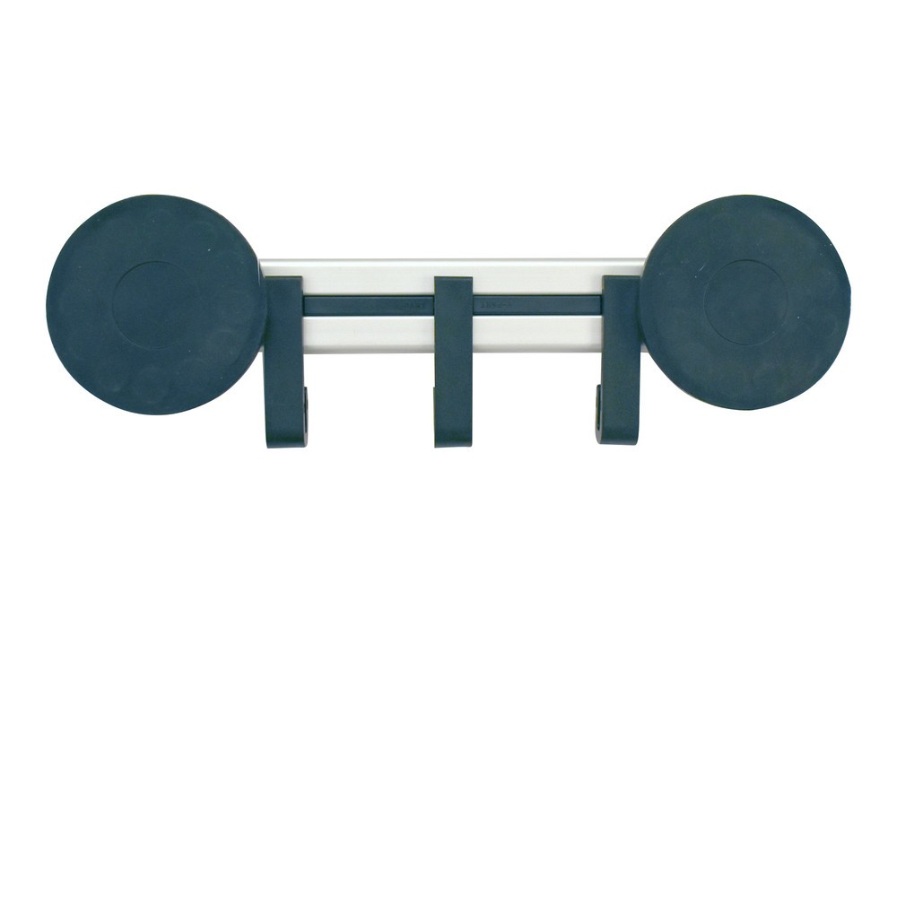 Produktabbildung Nr. 3: Wandgarderobe, magnetisch, 3 haken, grijs, zwart