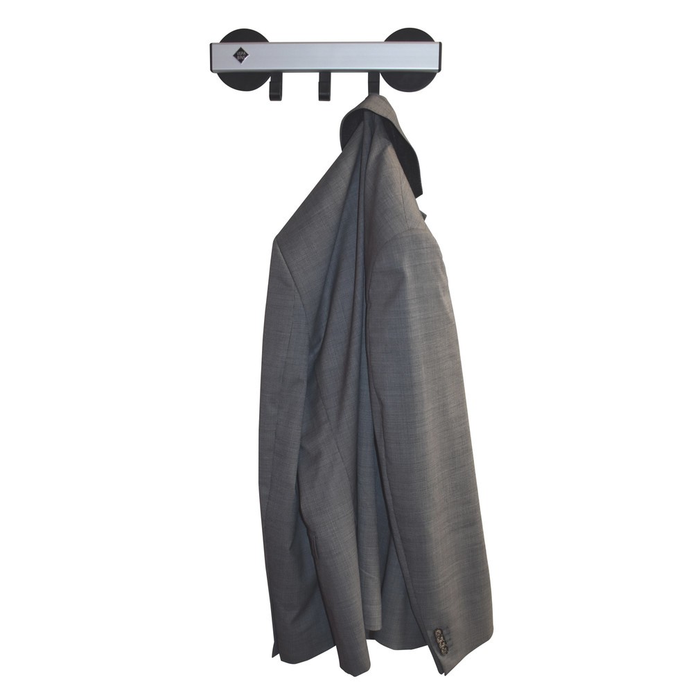 Produktabbildung Nr. 5: Wandgarderobe, magnetisch, 3 haken, grijs, zwart