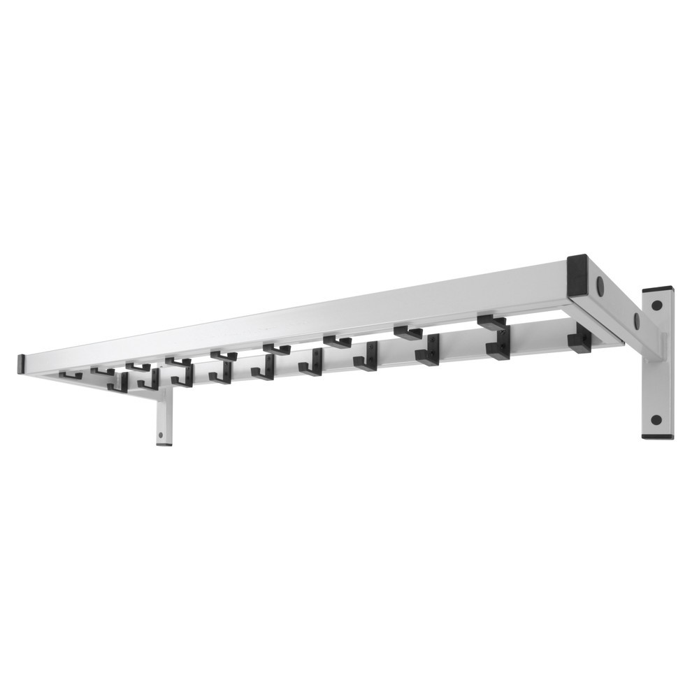 Productafbeelding nr. 1: Wandgarderobe Safe, om vast te schroeven, grijs, 19 haken