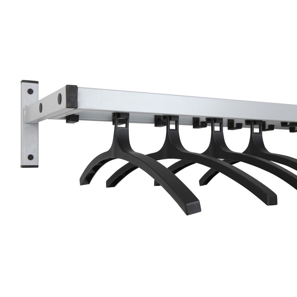 Productafbeelding nr. 2: Wandgarderobe Safe, om vast te schroeven, grijs, 19 haken