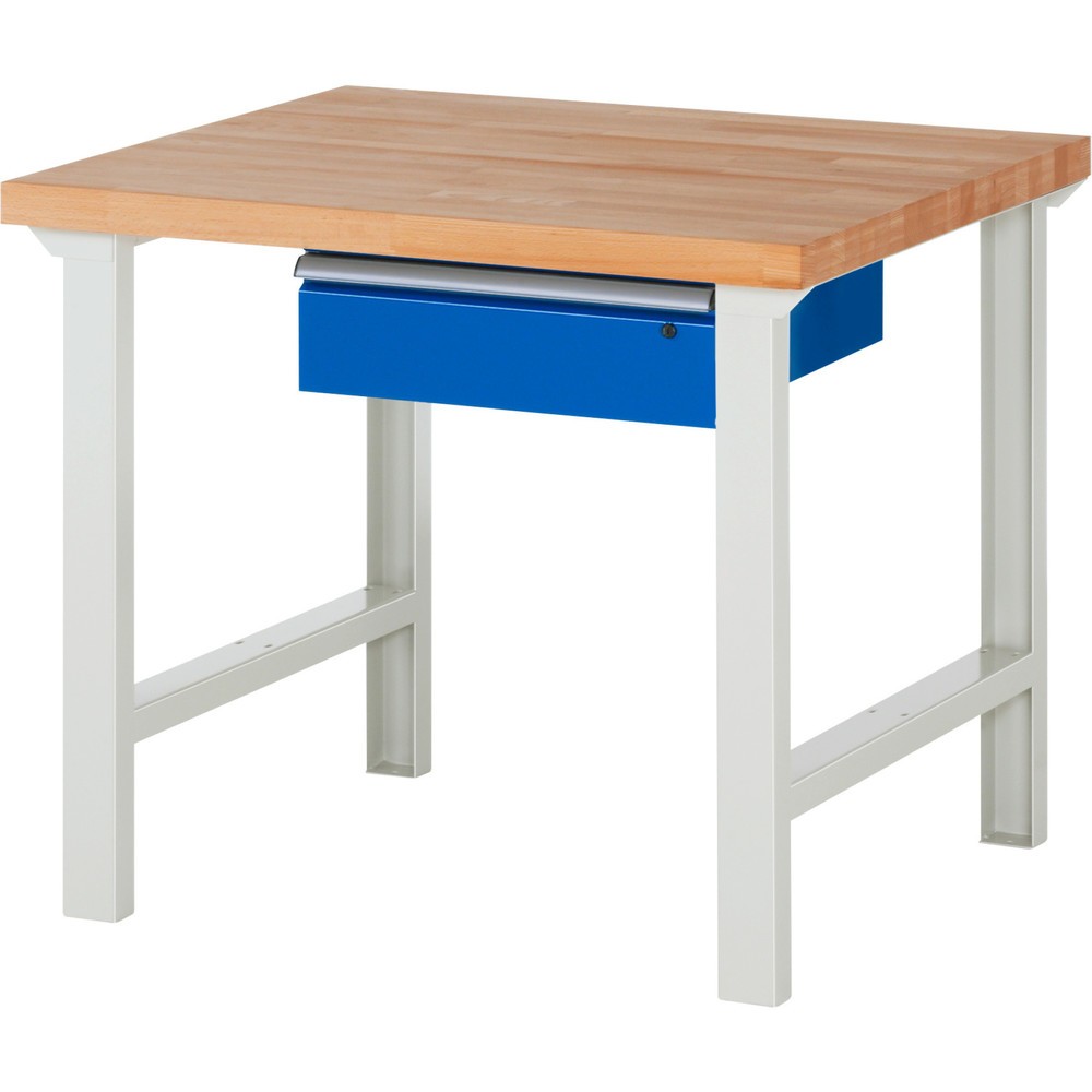 Produktabbildung Nr. 1: Werkbank RAU serie 7000, hxbxd 840 x 1.000 x 900 mm, 1 lade, greeplijst ErgoScript®