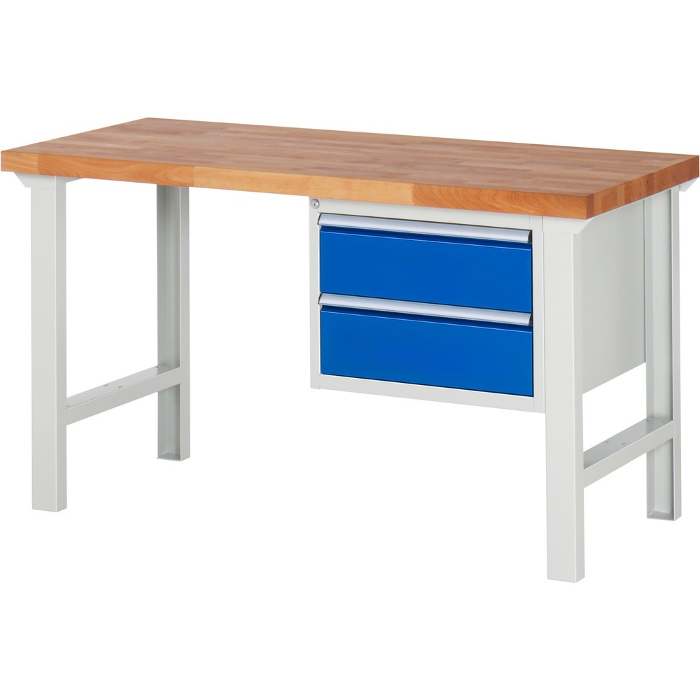 Produktabbildung Nr. 1: Werkbank RAU serie 7000, 1 kast, hxbxd 840 x 1.500 x 700 mm, 2 x voor 90% uittrekbare lades 2 x 180 mm