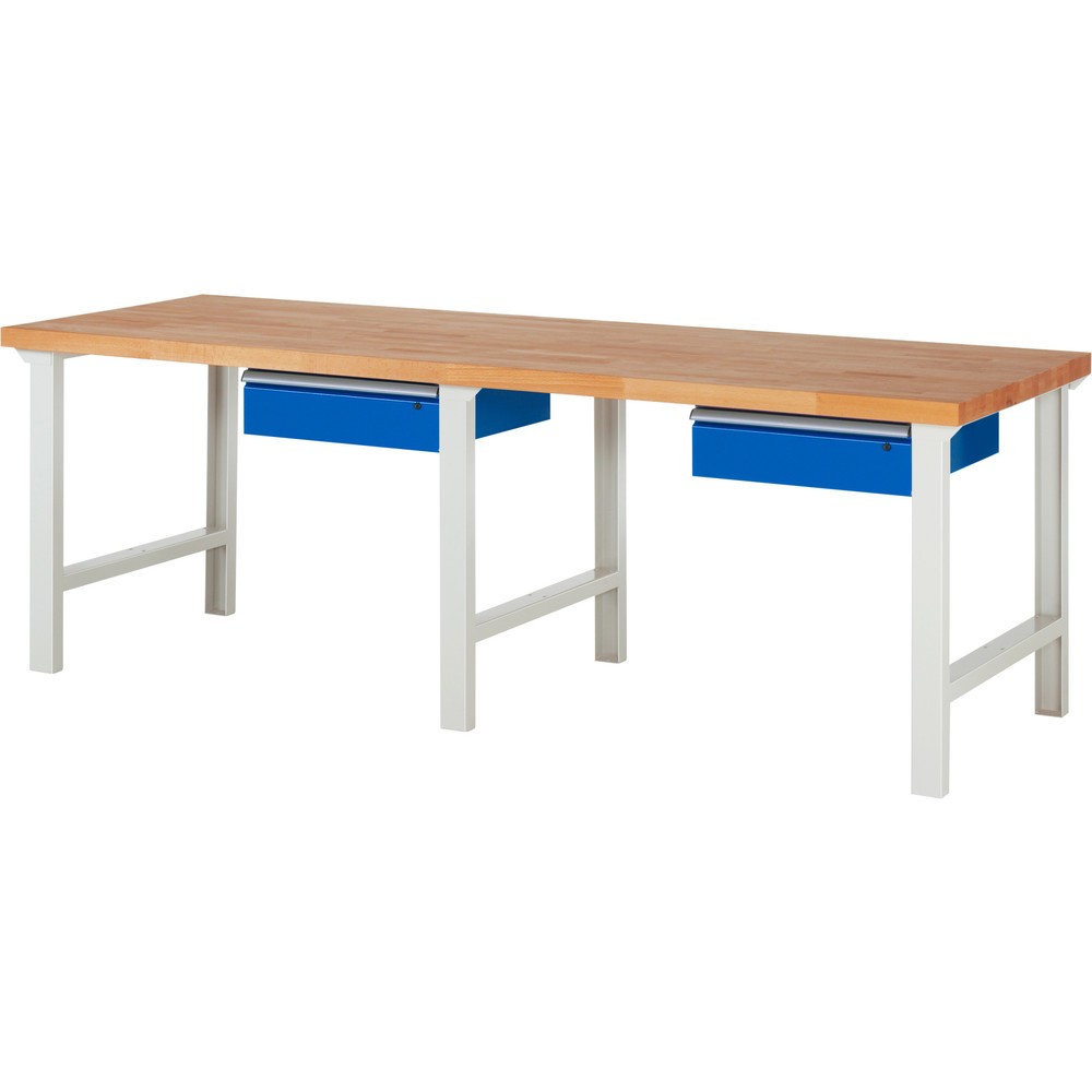 Produktabbildung Nr. 1: Werkbank RAU serie 7000, hxbxd 840 x 2.500 x 900 mm, 2 lades 2 x 150 mm