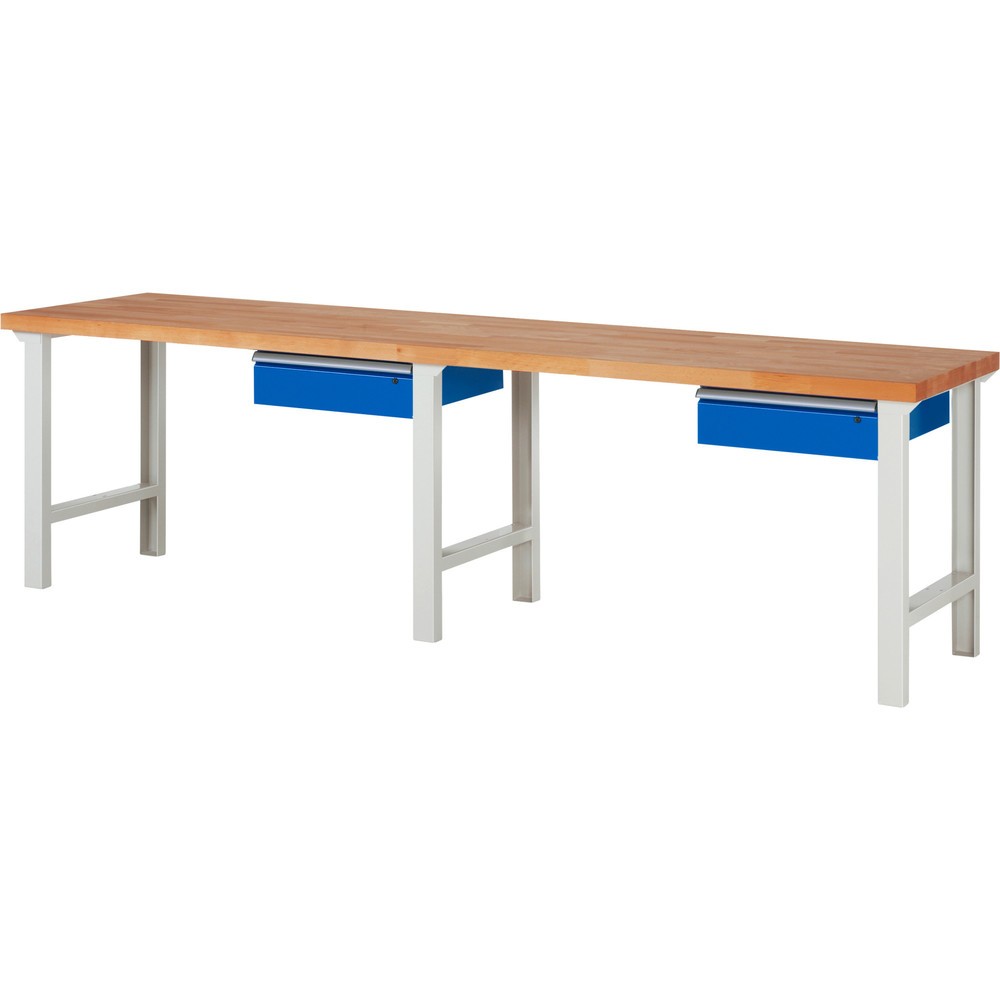 Productafbeelding nr. 1: Werkbank RAU serie 7000, hxbxd 840 x 3.000 x 700 mm, 2 lades 2 x 150 mm