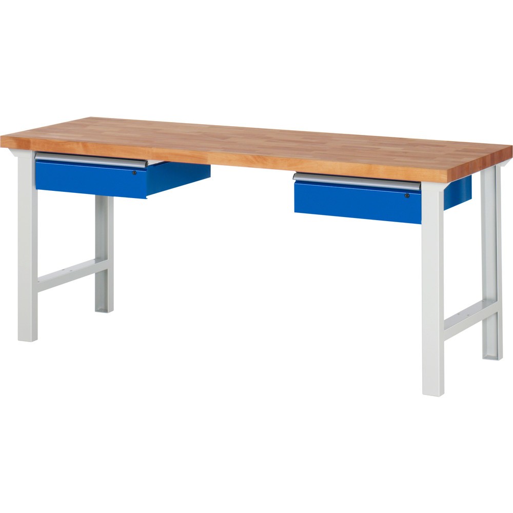 Productafbeelding nr. 1: Werkbank RAU serie 7000, hxbxd 840 x 2.000 x 700 mm, 2 lades 2 x 150 mm
