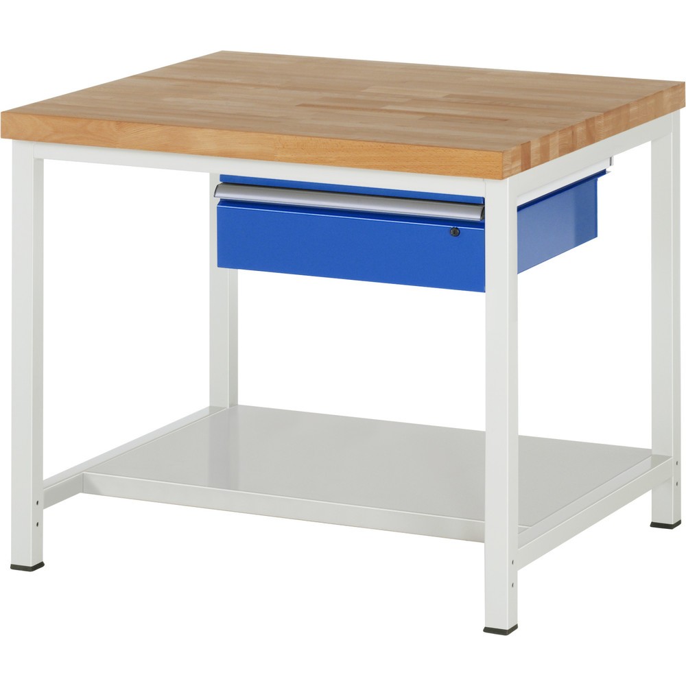 Produktabbildung Nr. 1: Werkbank RAU serie 8000, hxbxd 840 x 1.000 x 900 mm, 1 lade, 1 legbord diepte 650 mm