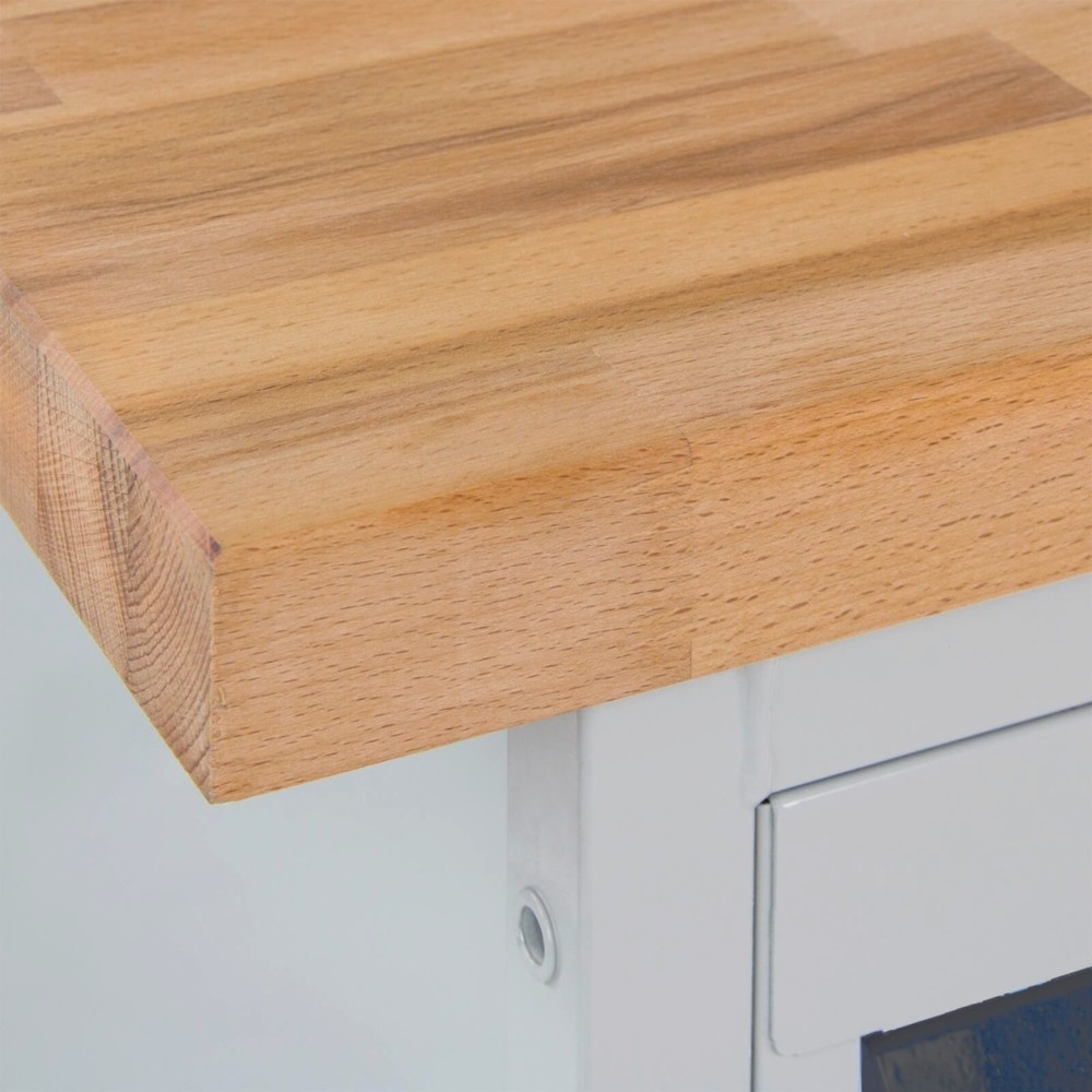 Produktabbildung Nr. 3: Werkbank Steinbock® Motion, verrijdbaar, 2 deuren, draagvermogen 500 kg, hxbxd 827 x 1.300 x 600 mm, RAL 7035 / 7016