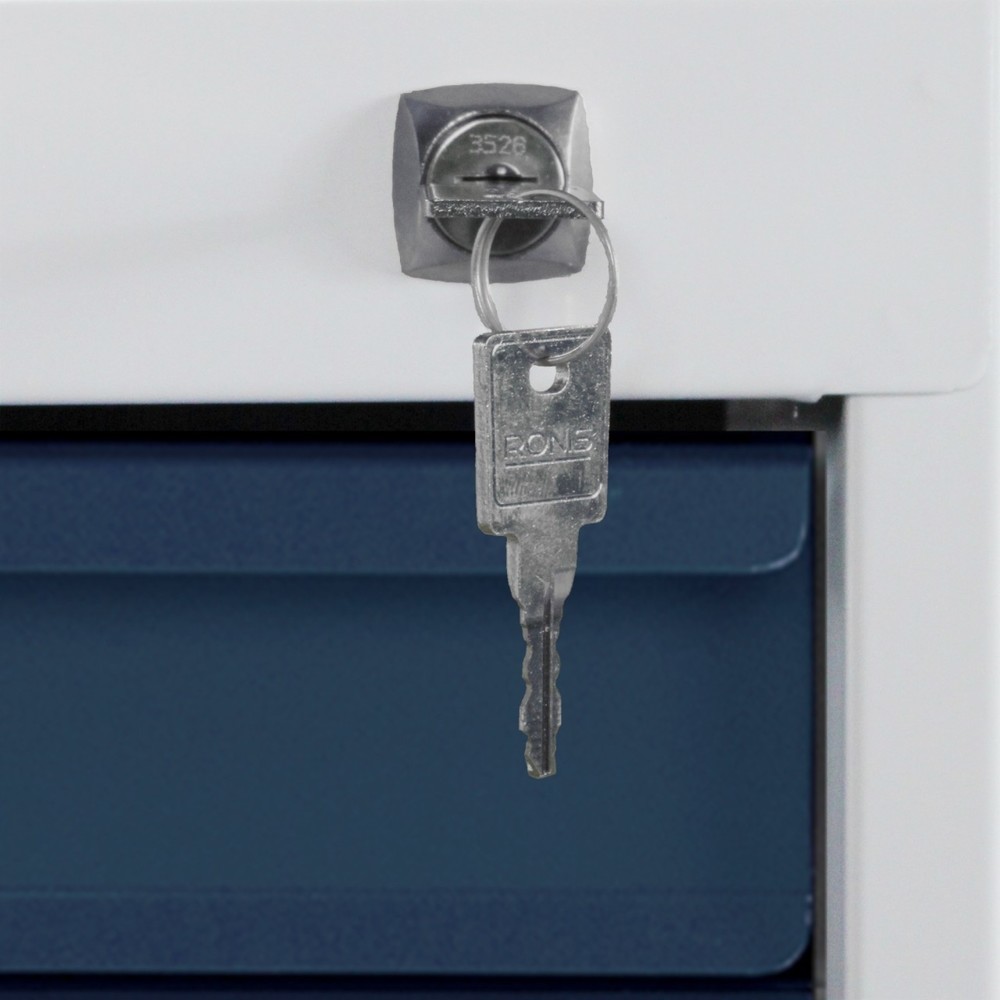 Produktabbildung Nr. 3: Werkbank Steinbock® Premium, 8 lades, draagvermogen 300 kg, hxbxd 840 x 1.200 x 600 mm, RAL 7035 / 7016