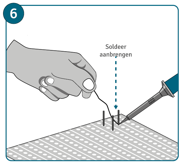 Handleiding om te leren solderen, stap 6