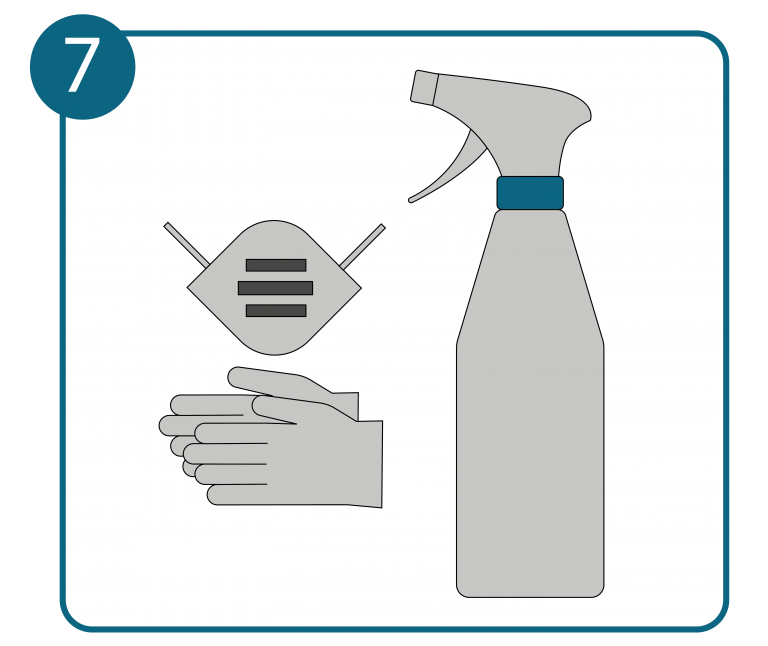 Kitranden schoonmaken, stap 7: chemische reinigingsmiddelen gebruiken