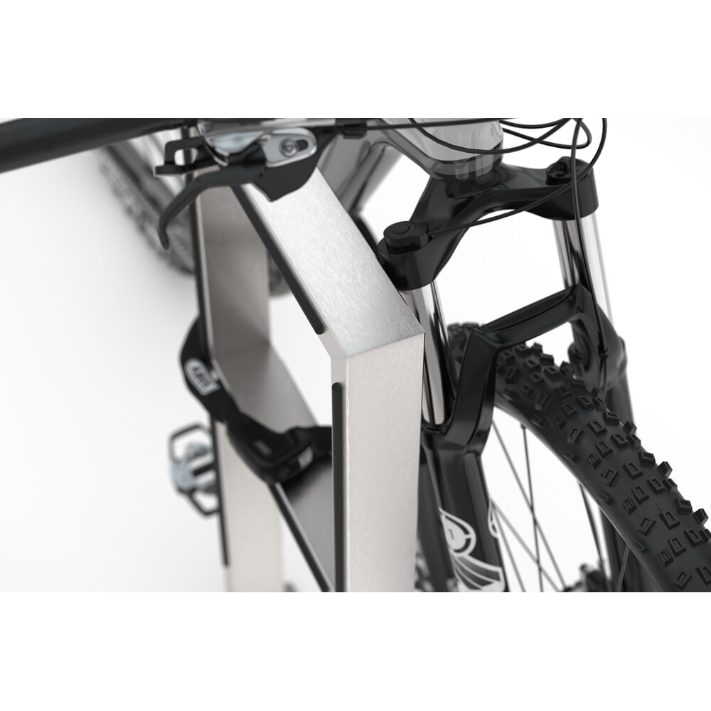 Produktabbildung Nr. 5: Arceau d'appui wsm® à tube coudé, à cheviller, 2 places, acier inoxydable