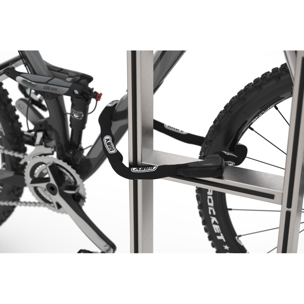 Produktabbildung Nr. 6: Arceau d'appui wsm® à tube coudé, à cheviller, 2 places, acier inoxydable